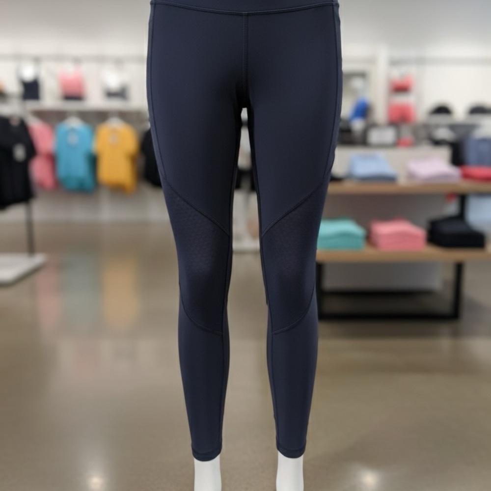 Navy Blue High-Waisted Leggings